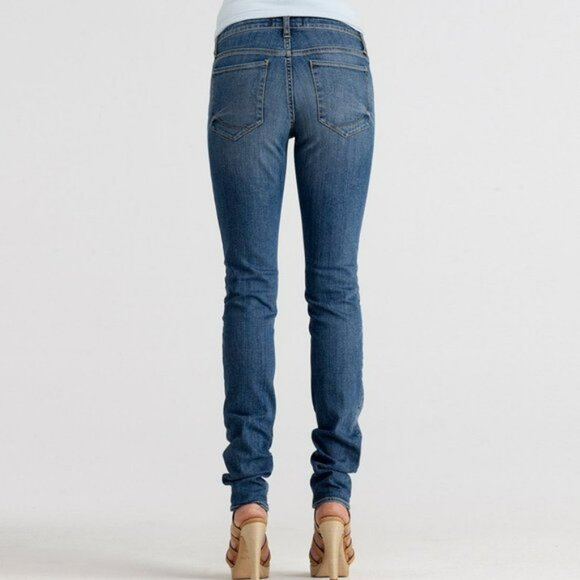 Paper Denim & Cloth Relaxed Slim Straight Casual Denim Ankle Blue Jeans 28 6 - Picture 3 of 9